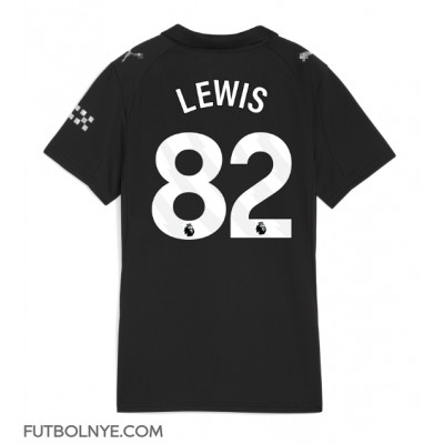 Camiseta Manchester City Rico Lewis #82 Visitante Equipación para mujer 2025-26 manga corta Camiseta Manchester City Rico Lewis #82 Visitante Equipación para mujer 2025-26 manga corta